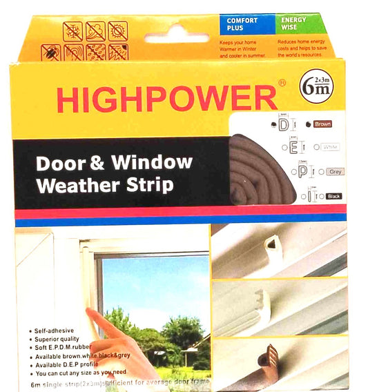 DOOR AND WINDOW WEATHER STRIP(6M)