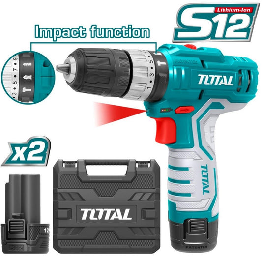 TOTAL  Lithium-Ion impact drill 12V