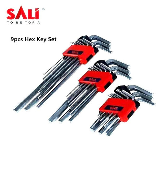 FLAT HEX KEY SET (9PCS) LARGE SALI