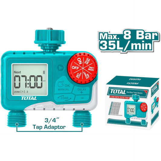 Total  2-Zone digital water timer