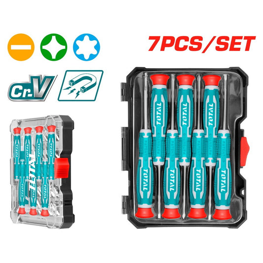 TOTAL 7PCS Precision screwdriver set