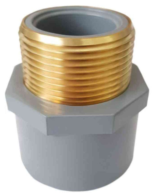 MALE ADAPTER (SLIP X MPT) WITH BRASS INSERT CPVC("3/4*3/4") Chanal