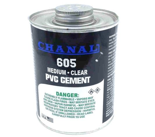 MEDIUM.CLEAR PVC CEMENT (CHANAL)(1K)