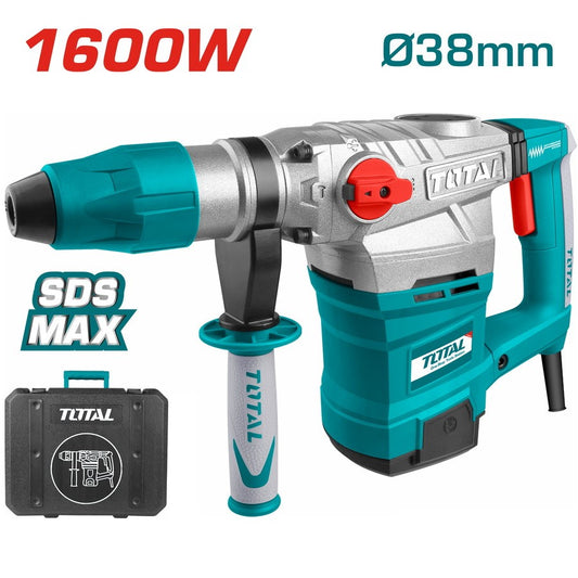 TOTAL  Rotary hammer1600W 38mm 9J SDS MAX